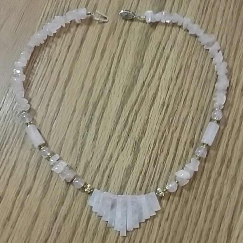 Naturally Beautiful ~ Rose Quartz Necklace
